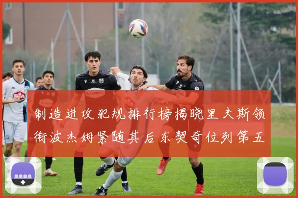 制造进攻犯规排行榜揭晓里夫斯领衔波杰姆紧随其后东契奇位列第五